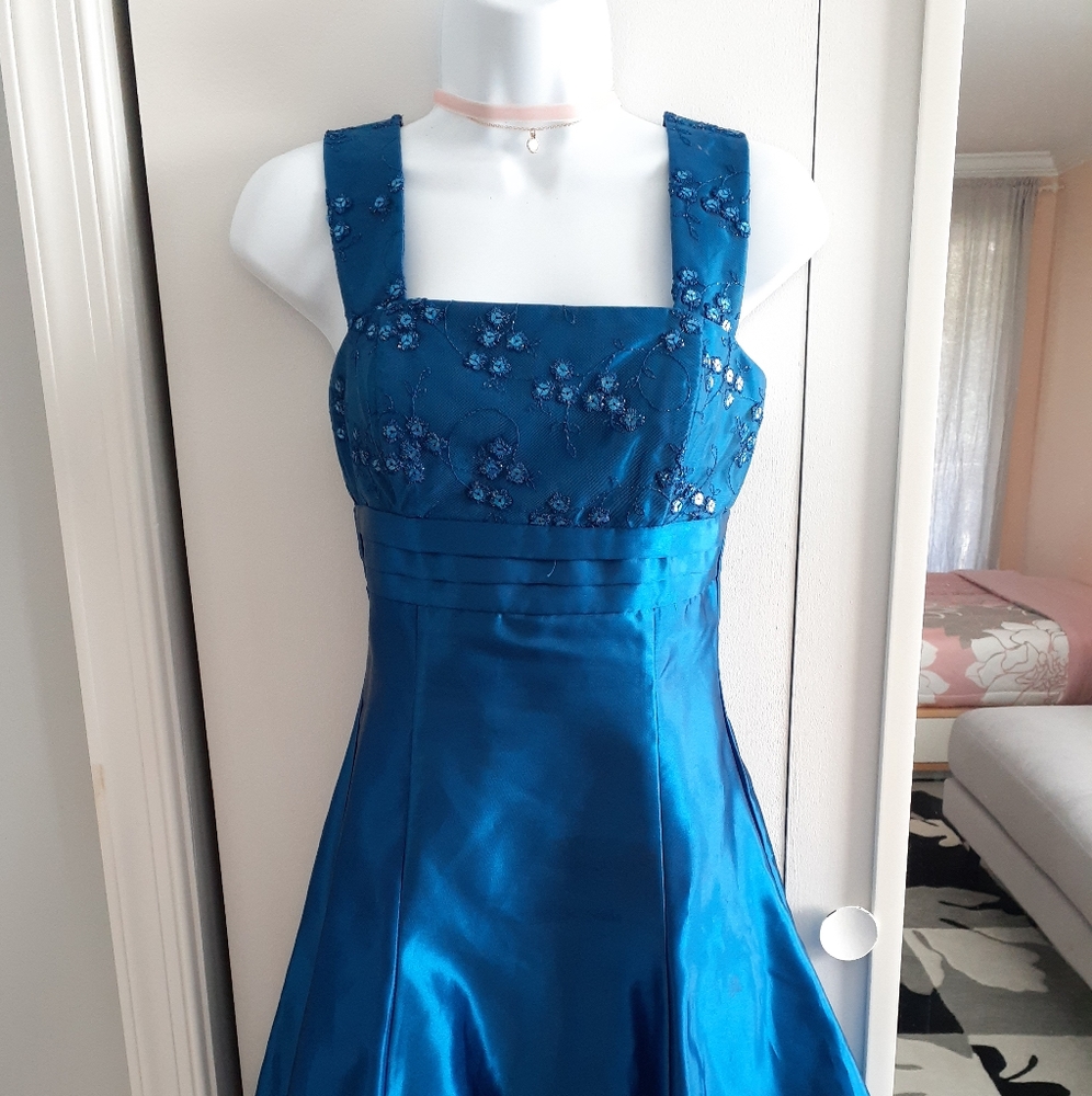 Jessica McClintock Midnight Blue Party Dress